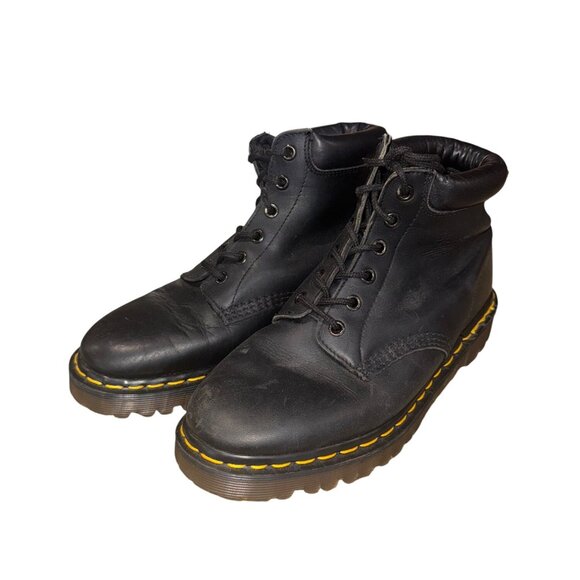 Vintage Dr. Martens 939 Black Leather Lace-Up Boots Goth Grunge Womens Size 6 - Picture 11 of 12